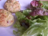 Recette Muffins courgette - jambon - olives