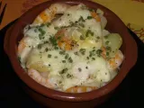 Recette Cassolettes de crevettes aux pommes de terre et au fromage