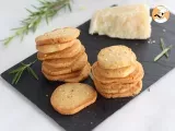 Recette Biscuits apéritif au parmesan et romarin
