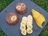 Recette Flan au chocolat banane et cacahuétes!!
