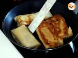 Etape 10 - Crêpes fourrées à la béchamel, au fromage et au jambon