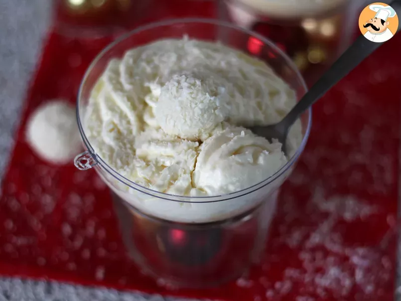 Verrines coco façon Raffaello sans cuisson - un dessert féérique dans une boule à neige - photo 2
