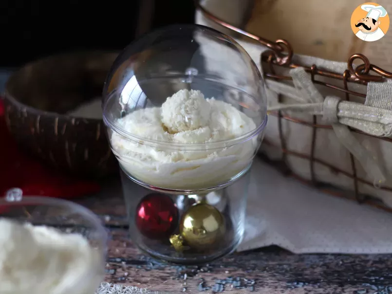Verrines coco façon Raffaello sans cuisson - un dessert féérique dans une boule à neige - photo 6